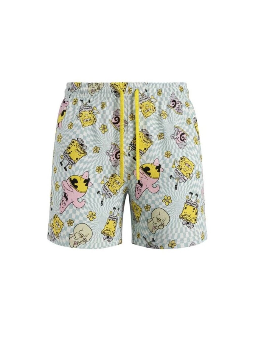 SpongeBob SquarePants Mens Sleep Shorts Print Large